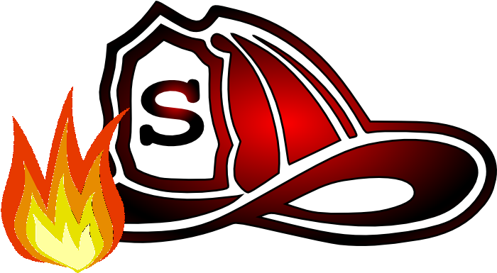 Fire Flame And Super Heroes Helmet - Fire Helmet Clipart (1300x1200)