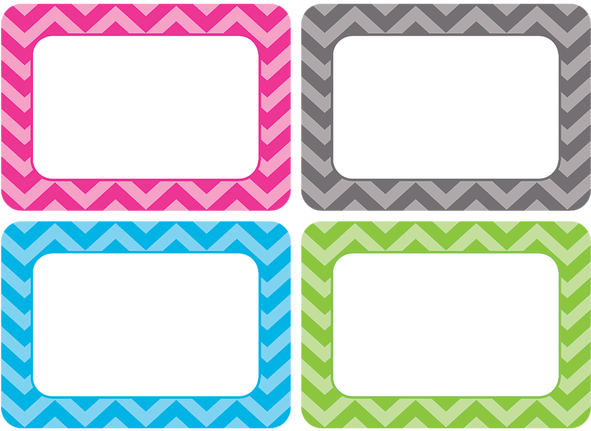 Chevron Name Tags/labels - Chevron Name Tags/labels (590x590)