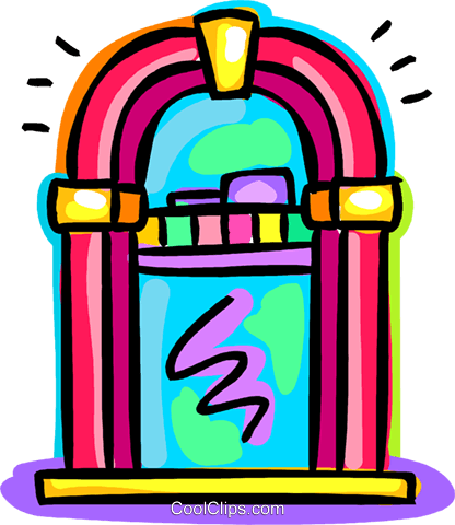 Jukeboxes Royalty Free Vector Clip Art Illustration - Jukeboxes Royalty Free Vector Clip Art Illustration (416x480)