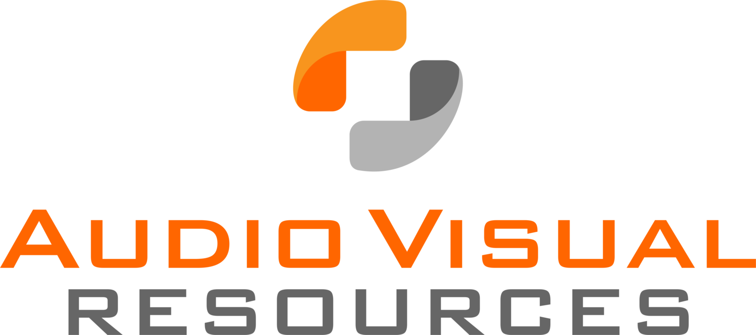 Audio Visual Resources - Audio Visual Rental Logo (1500x665)