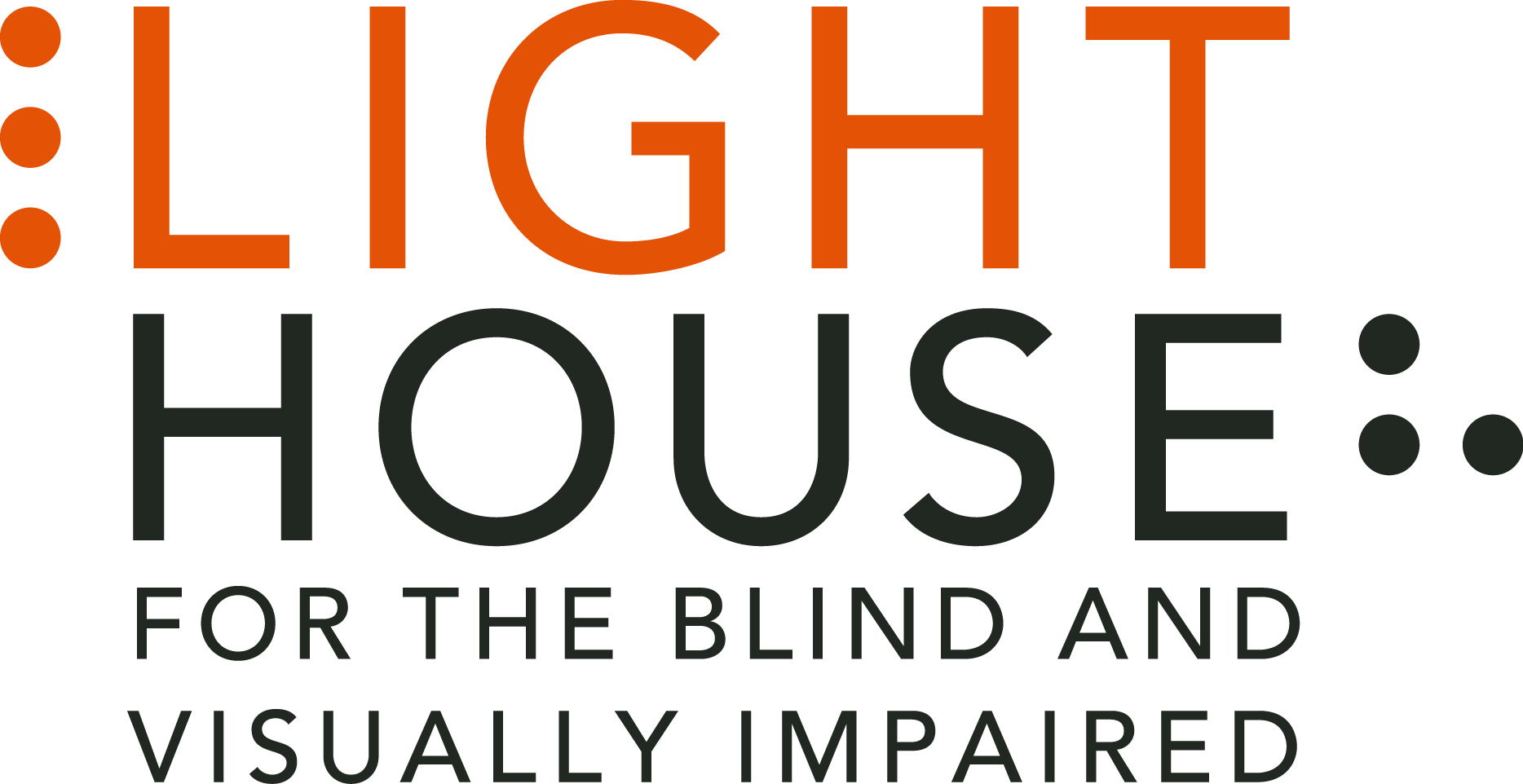 Blinds Clipart Visual Inspection - Lighthouse For The Blind Logo (1868x962)