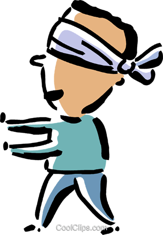 Blind Man Clipart - Olhos Vendados Png (333x480)