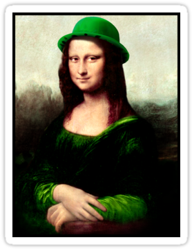 Lucky Mona Lisa - Mona Lisa 1503 1506 (375x360)