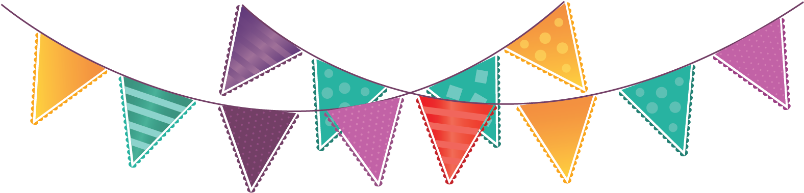 This Site Contains Information About Bunting Clip Art - Triangle (1666x438)