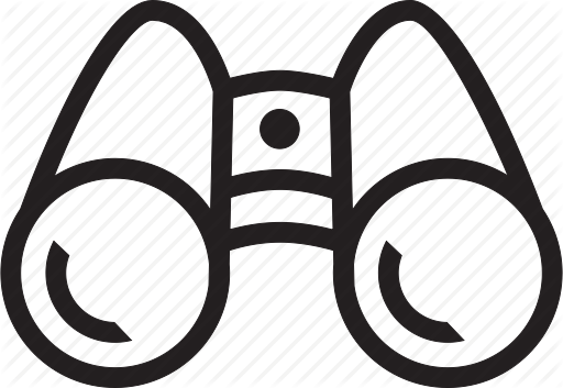 Binoculars Icon - - Binoculars Icon (512x353)