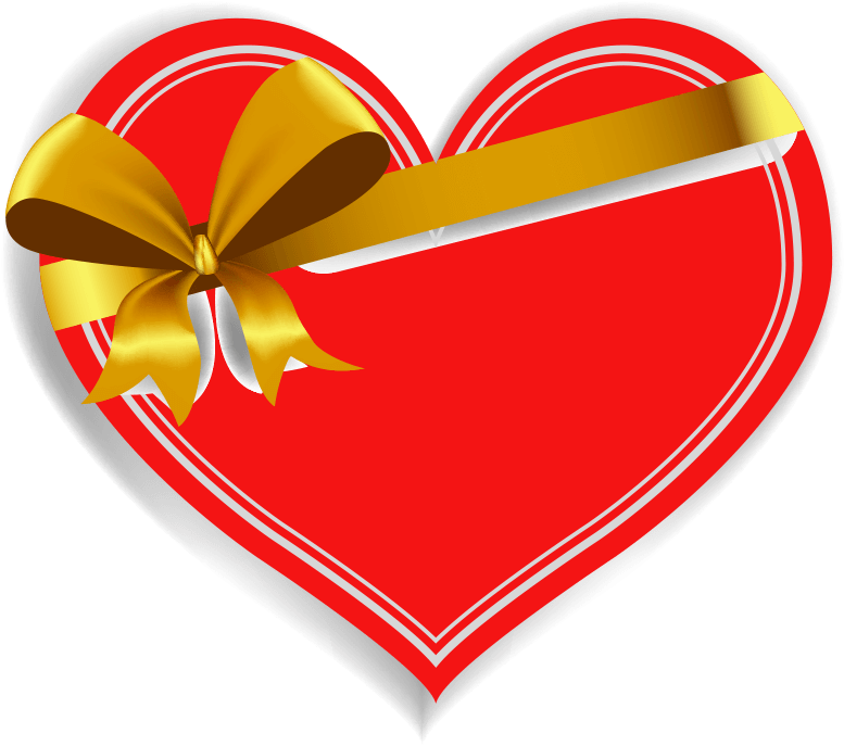 Pin Pngheart On Pngheart Pinterest Gold Ribbons Gold - Valentine Heart With Transparent Background (1000x1000)