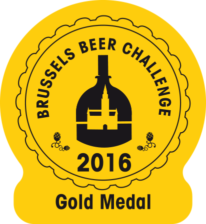 Bbc2016 Gold Medal - Brussels Beer Challenge 2017 Vector (412x449)