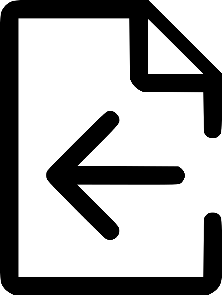 Import File Comments - Import File Icon Png (736x980)