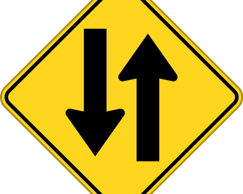 Road Sign Arrow Up And Down (800x641)