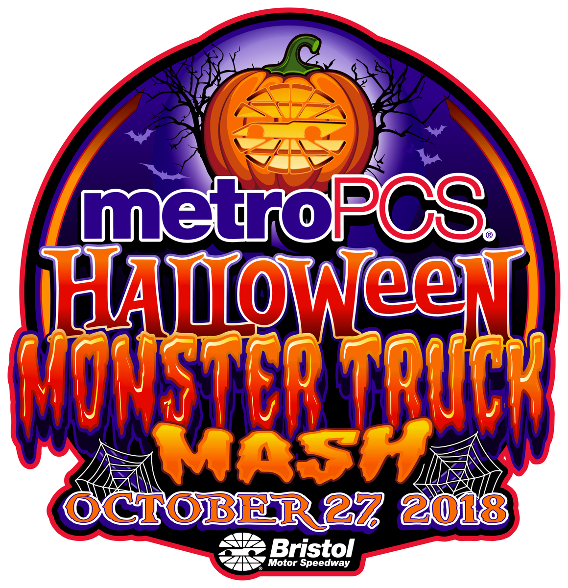 @metropcs Monster Truck Mash Brings Halloween Themed - Bristol Motor Speedway (1160x1200)