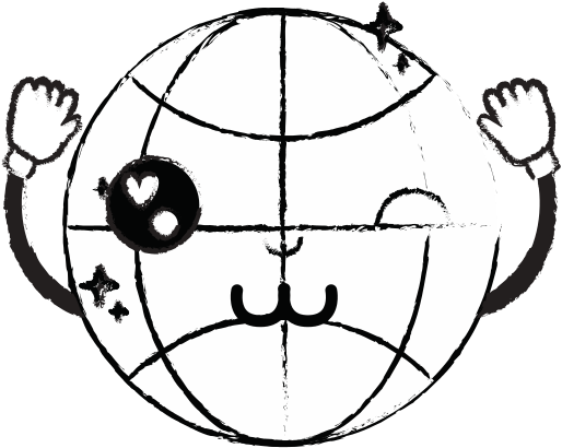 Kawaii Cute Funny Global Connect Icons By - Illustration (550x550)