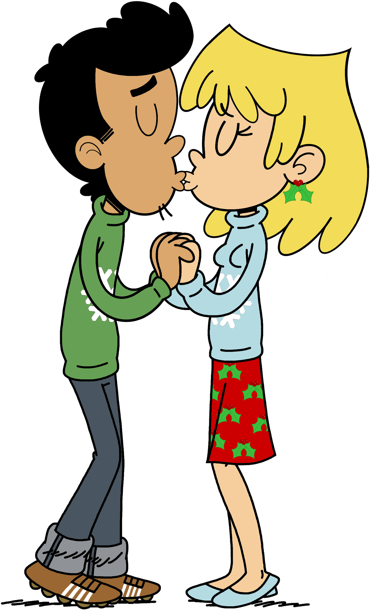 Lori And Bobby's Christmas Kiss By Luxojr888 - Lori Loud And Bobby ...