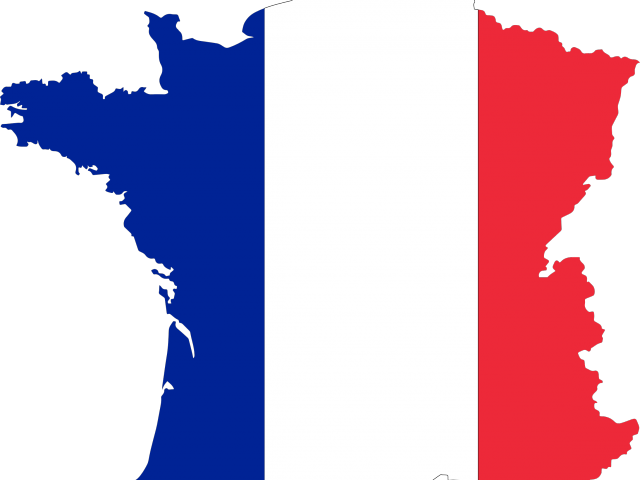 Map Flag Clipart Bible - France Country With Flag (640x480)