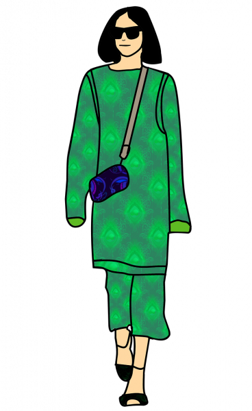 Moda Otoño Invierno 2018-19 - Fashion Show Model Cartoon (368x600)