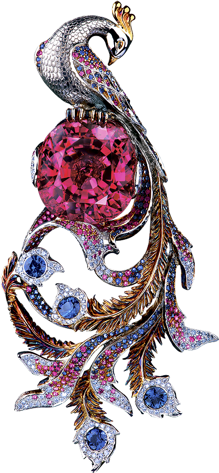 High Jewellery Pendant-brooch Bird Of Paradise Fairy - Illustration (1000x1000)