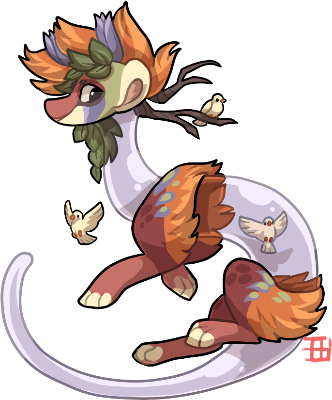 Birds Of Paradise - Cartoon (719x882)