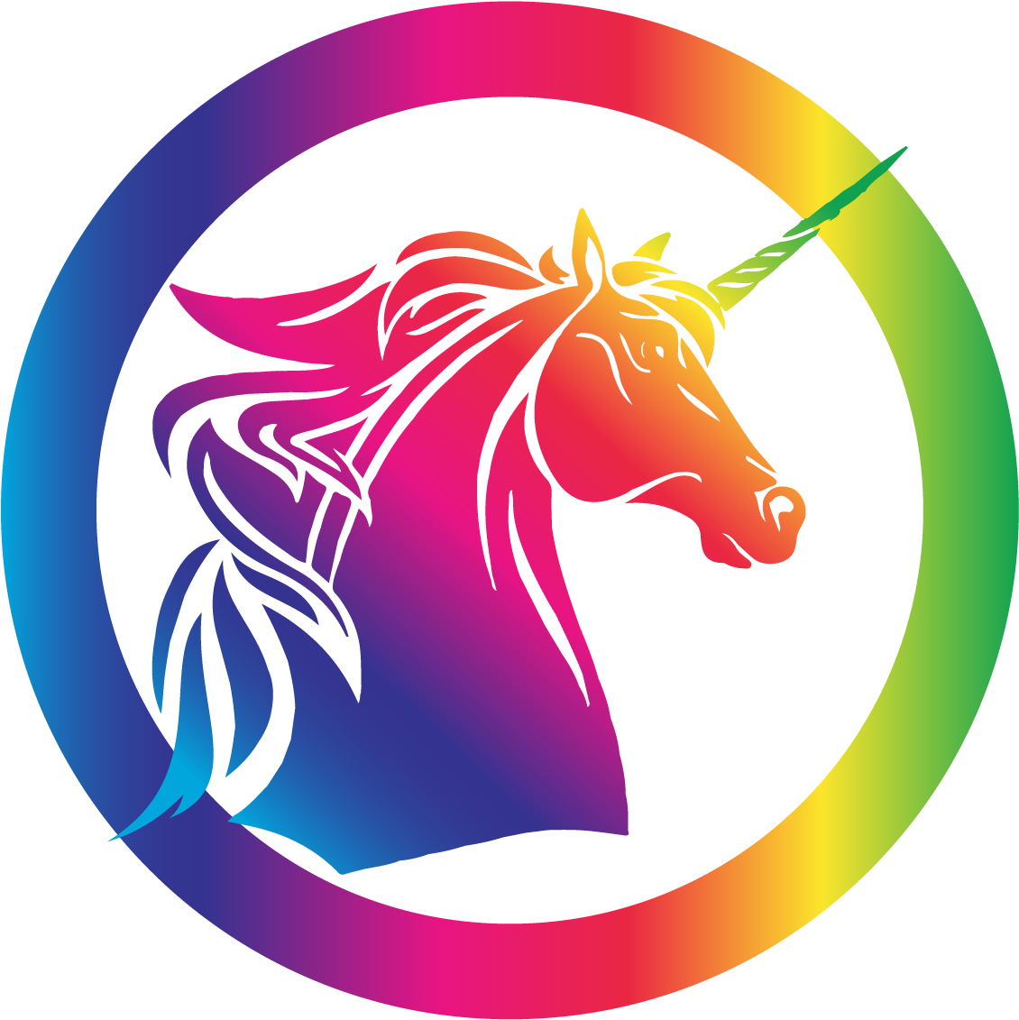 Description - Unicorn Logo Circle (1157x1157)