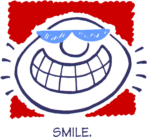 Following The Twelve Commandments For People Who Work - Smile You Re On Camera (600x600)