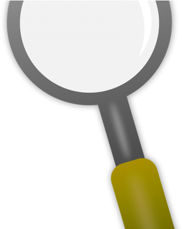 Realistic Magnifying Glass Clip Art Transparent Background - Racket (800x445)