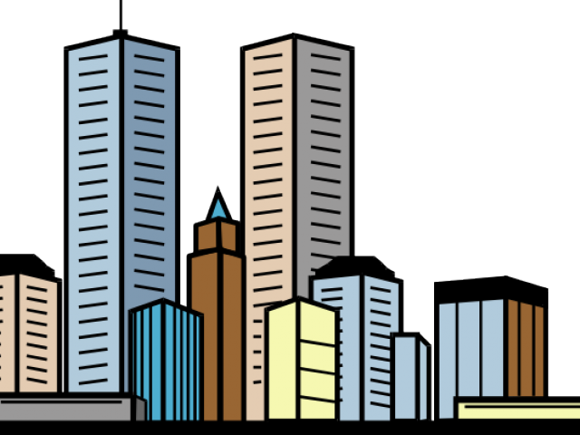 Skyscraper Clipart Cartoon - Skyscrapers Clipart (640x480)