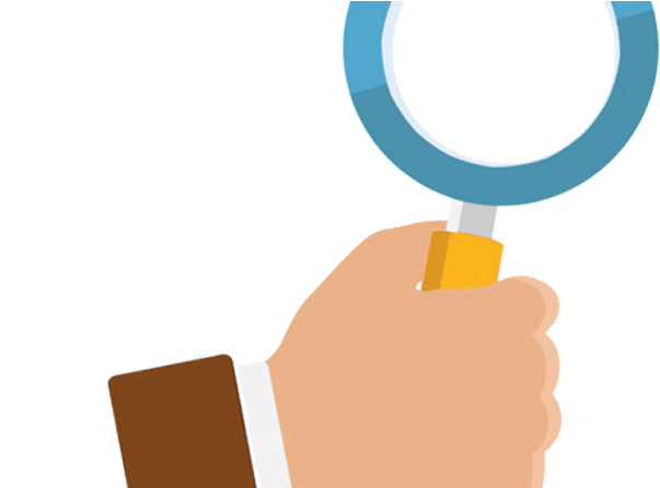 Transparent Magnifying Glass Clip Art With Hand - Transparent Magnifying Glass Clip Art With Hand (800x445)