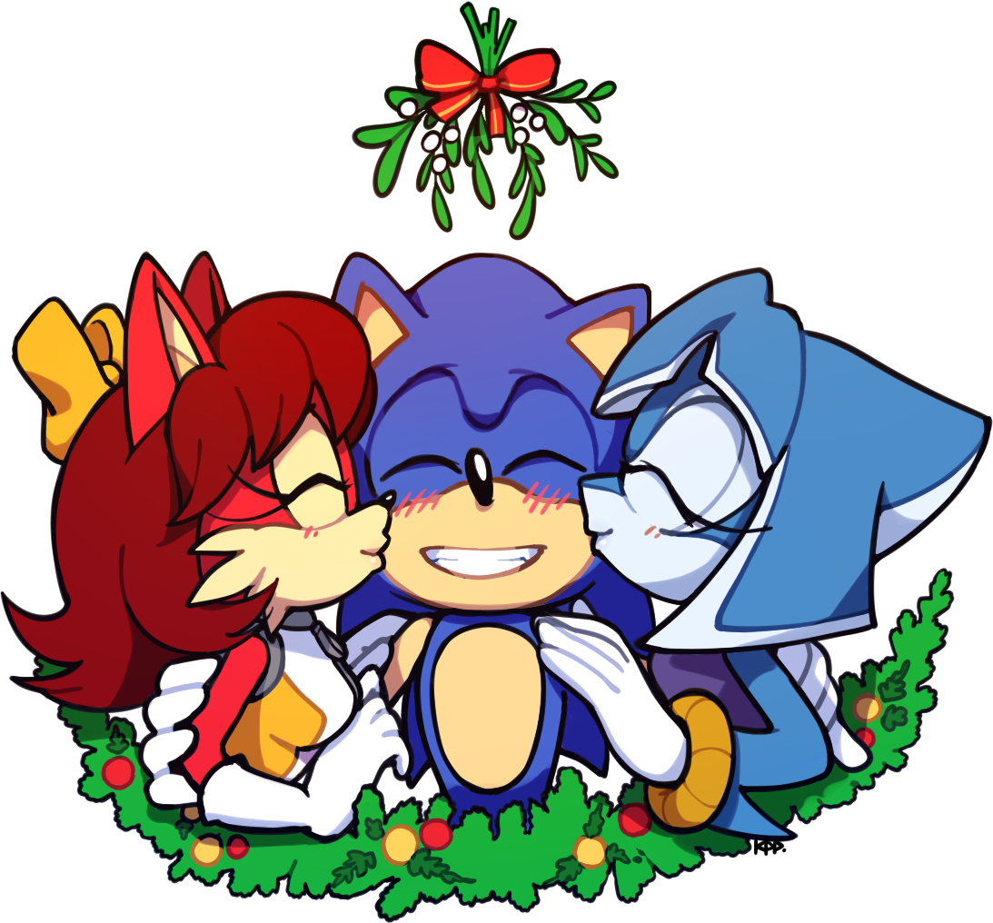 Commission Drawing By Ketrindarkdragon On Deviant Art - Sonic And Tempest The Dolphin (1093x1016)