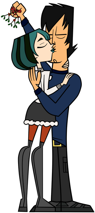 Kisses Under The Mistletoe - Trent And Gwen Christmas (966x828)