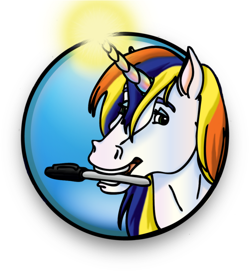 Banner Transparent Library Unicorn By Dragonsflamemagic - Cartoon (888x900)