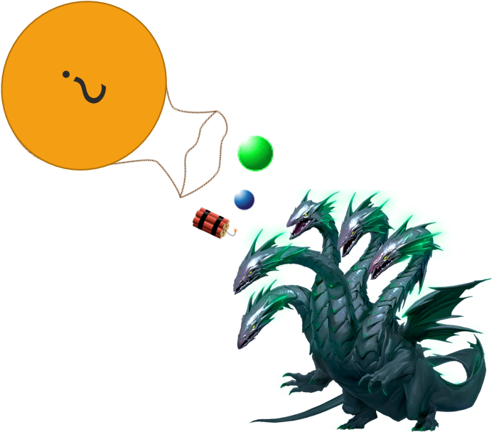 Antifragility Is A Term Coined By Nassim Taleb To Describe - Colors Are Hydra Dragon (719x640)