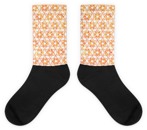 Clip Free Library Metatron S Sun Black Socks Sol Metatrons - Sock (600x600)