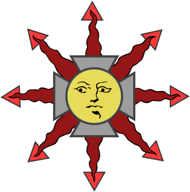 Praise The Sun Transparent - Dark Souls Sun Logo (608x614)