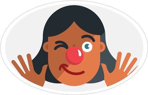 Viber Sticker «red Nose Day Sticker Pack» - Cartoon (490x317)
