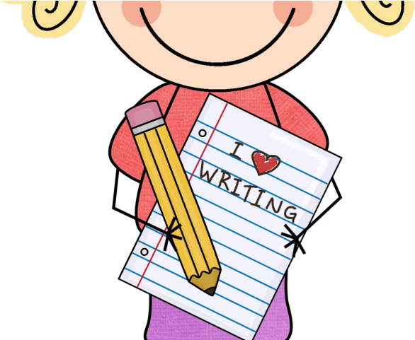 Ipad Clipart Ipad Center - Clip Art Child Writing (640x480)