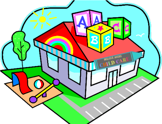 Building Clipart Pre School - Child Care Center (640x480)