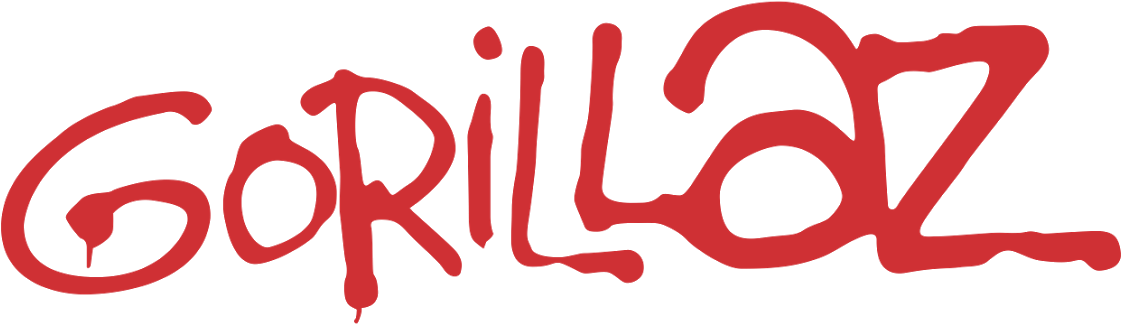 Download Hd Requested Songs - Gorillaz Name Transparent (1121x324)