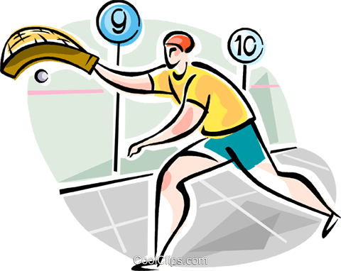 Fronton Players Royalty Free Vector Clip Art Illustration - Fronton Players Royalty Free Vector Clip Art Illustration (480x382)