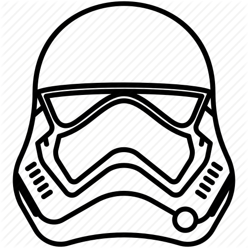 512 X 512 12 - First Order Stormtrooper Helmet Drawing (512x512)