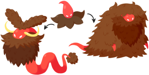 Hairy Pokémon Type - Illustration (500x259)