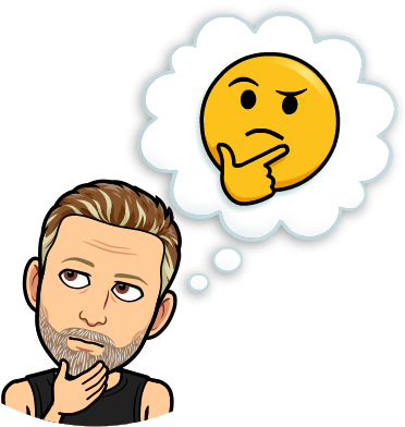 Today Is Jan 1, 2019- Not Sure What To Call This Post - Bitmoji Thinking (398x398)