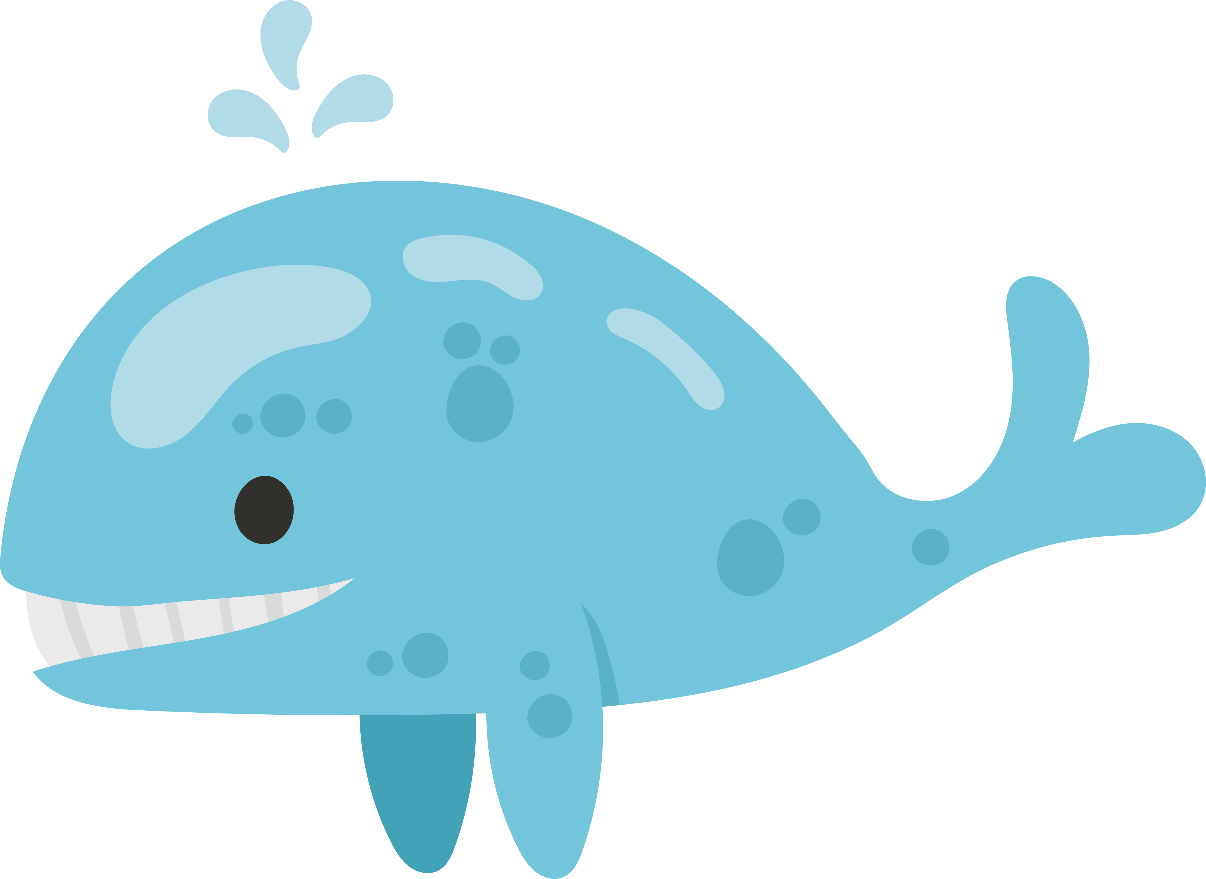 Clip Art Download Sky Whale - Imagem De Baleia Azul Png (4203x3065)