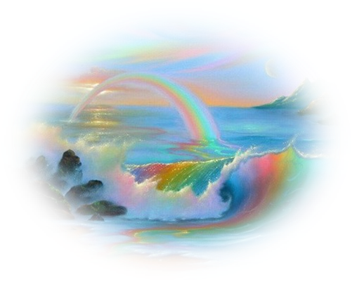 Mes Tubes Arc En Ciel - Painting (501x401)