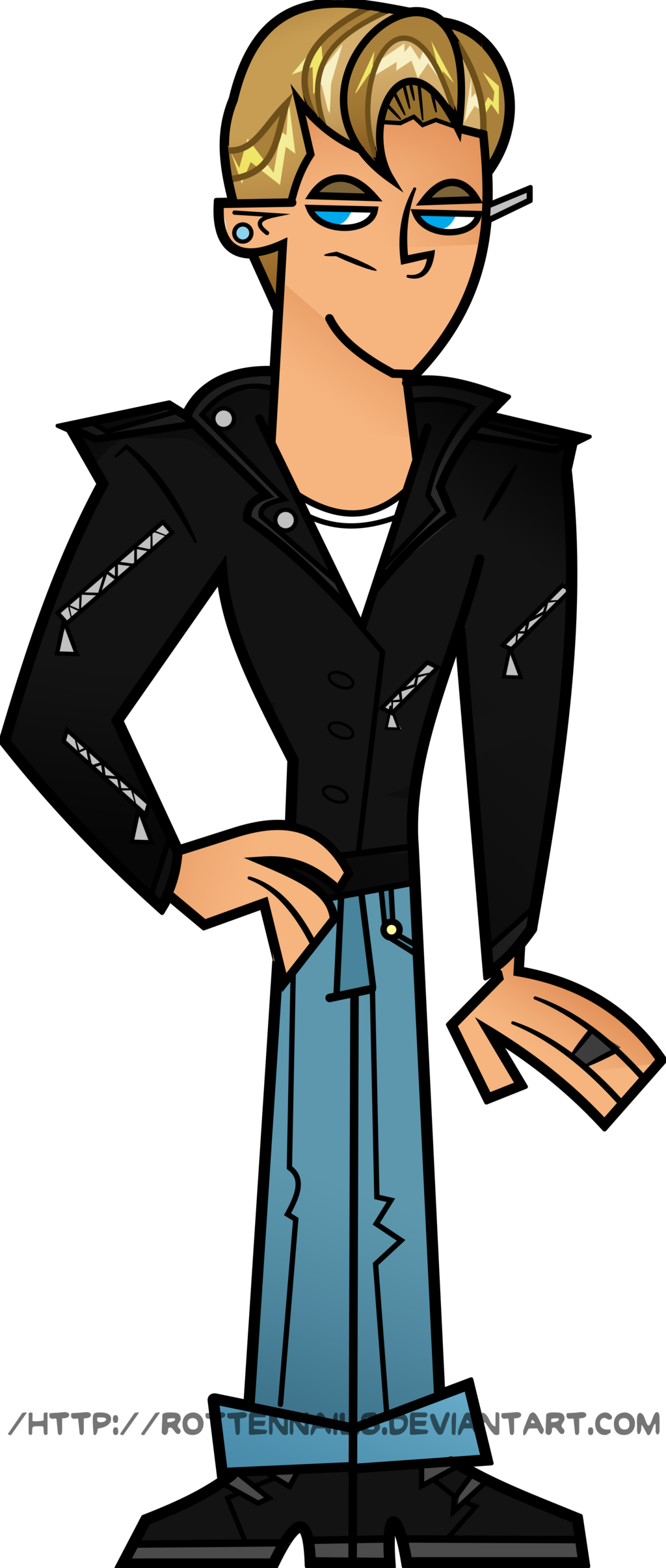 Oc Ray The Greaser By Rottennails On - Oc Ray The Greaser By Rottennails On (1024x2412)
