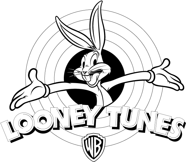 Fine Silver Coin Set With Watch - Looney Tunes Logo Drawing (612x792)