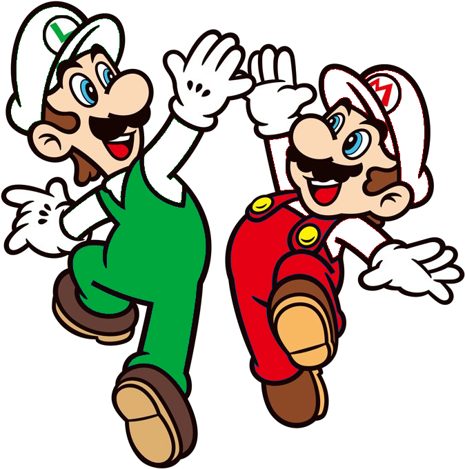 Super Bros New - Fire Mario And Luigi (704x704)