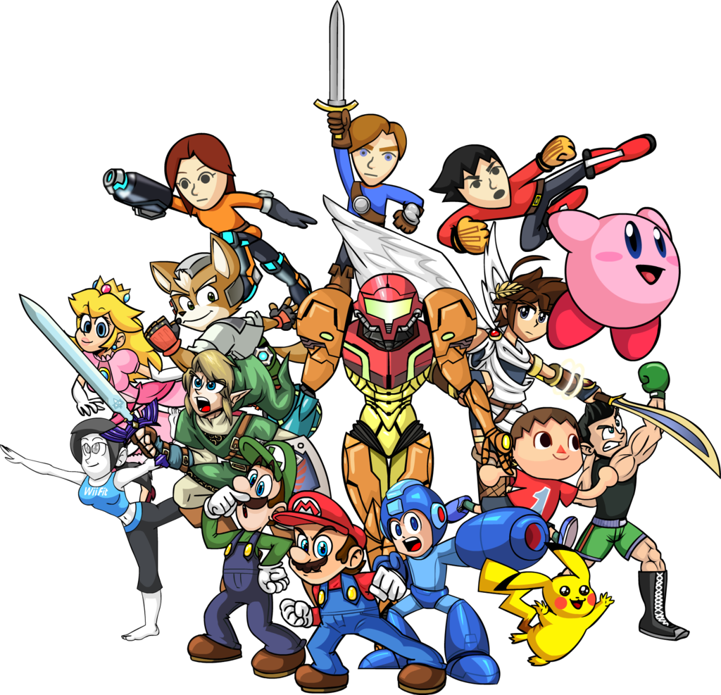 Super Smash Bros By Jeffkyler On Deviantart - Super Smash Bros. (1024x987)