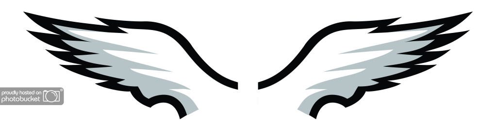Philadelphia Eagles Logo Related Keywords - Philly Eagles Wings (1022x256)