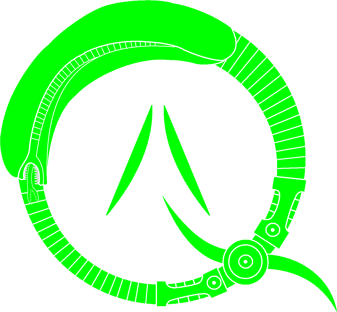 Transparent Alien Gif Transparent Background - Circular Brick Window Opening (1522x1475)