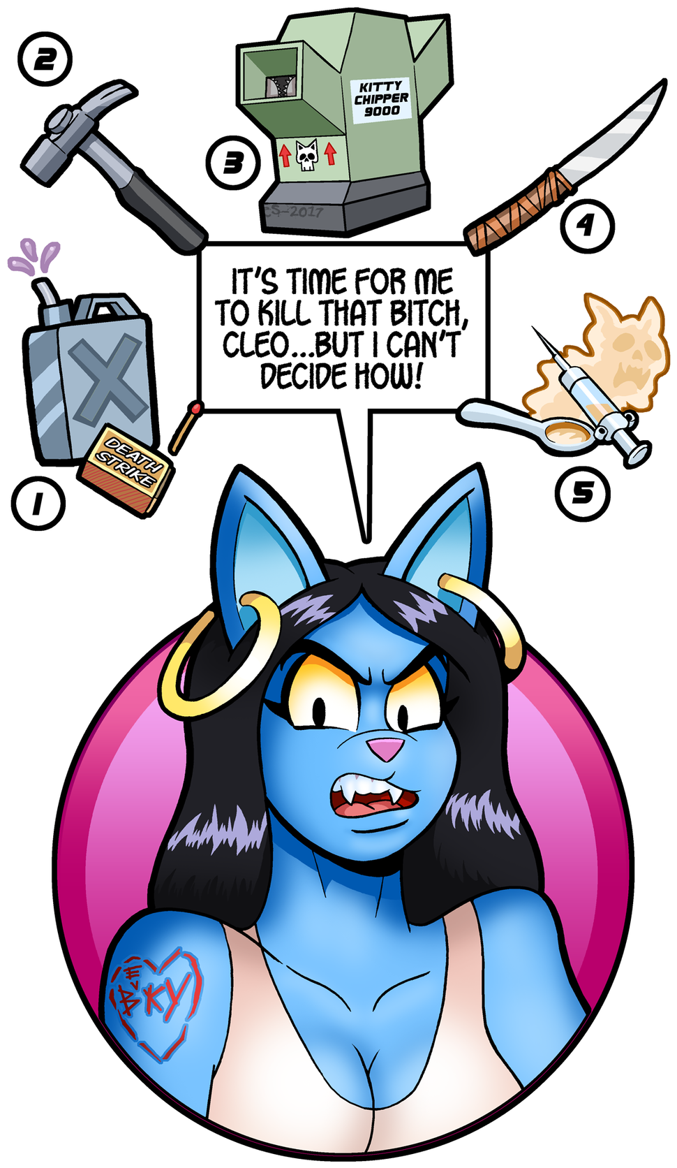 Killer Catgirl Convict Confusion By Curtsibling - Cartoon (1024x1710)