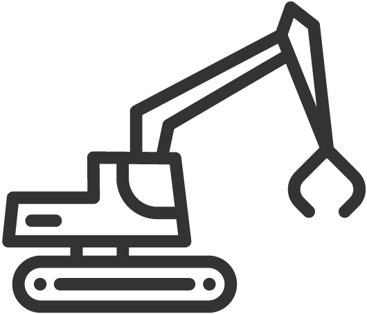 Land Clearing Services - Pictogramme Engin De Chantier (530x453)