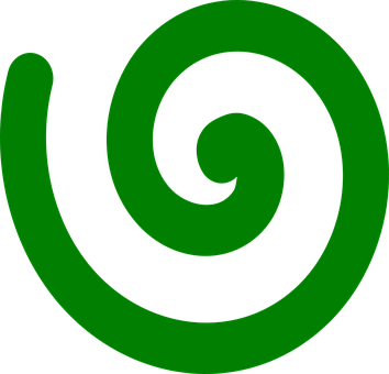 Spiral, Green, Twisted, Decorative - Espiral Verde Png (354x340)
